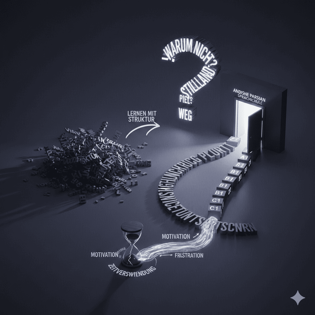 چرا تمرین زیاد زبان آلمانی بدون استاد نتیجه نمی‌دهد؟